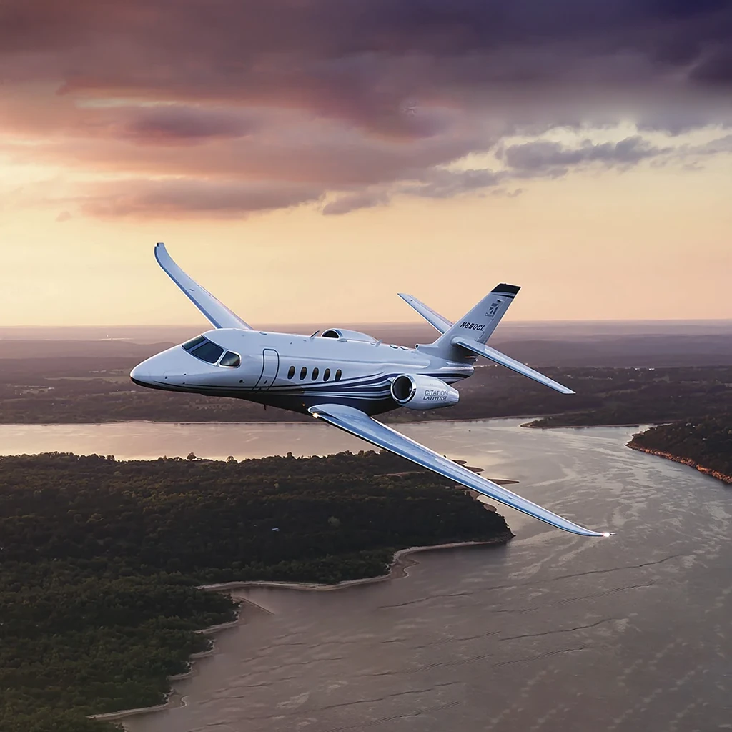 Cessna Citation Latitude private jet side profile